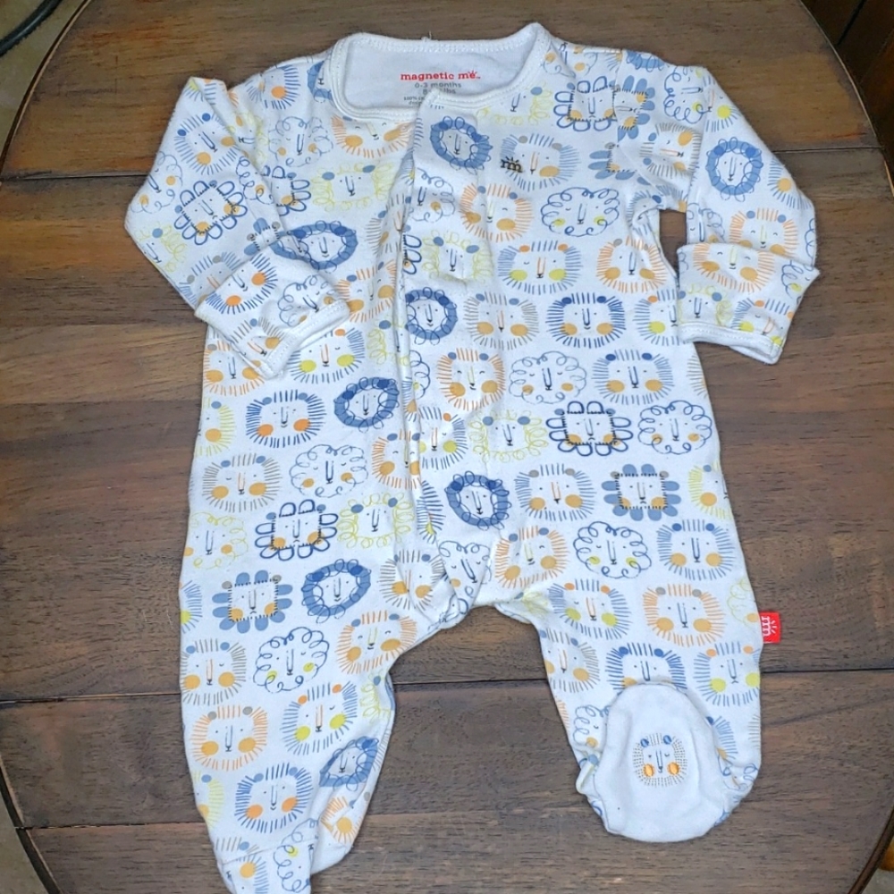Magnetic Me Footie Pajamas Sz 0-3M